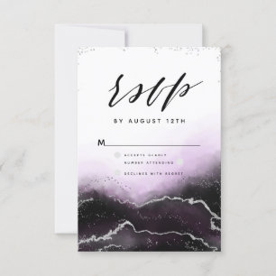 Ethereal Mist Ombre Ultra Violet Gilded Moody UAWG RSVP Karte