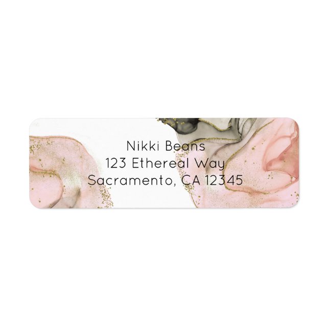 Ethereal Moody Pink Black Gold Inky Fantasy Glam (Vorne)