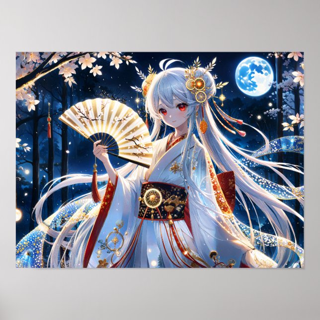 Ethereal Moonlight Fan Dance Poster (Vorne)