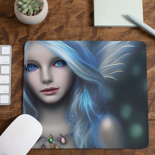 Ethereal Mystical Fairy Girl Mousepad (Von Creator hochgeladen)