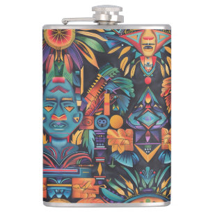 Ethereal Navy "Epochal Symmetry" Vinyl Flask 8oz Flachmann