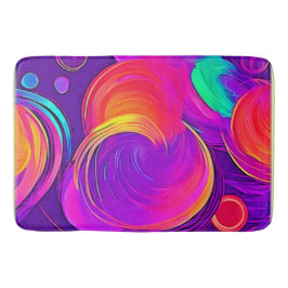 Ethereal Neon: Abstrakte Träume Badematte