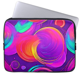 Ethereal Neon: Abstrakte Träume Laptopschutzhülle