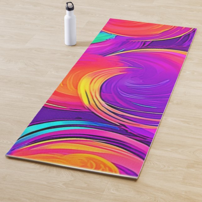 Ethereal Neon: Abstrakte Träume Yogamatte (Beispiel)