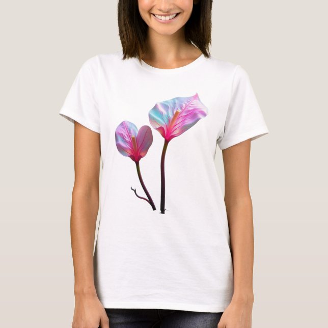 ethereal pink flowers T-Shirt (Vorderseite)