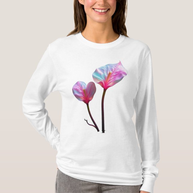 ethereal pink flowers T-Shirt (Vorderseite)