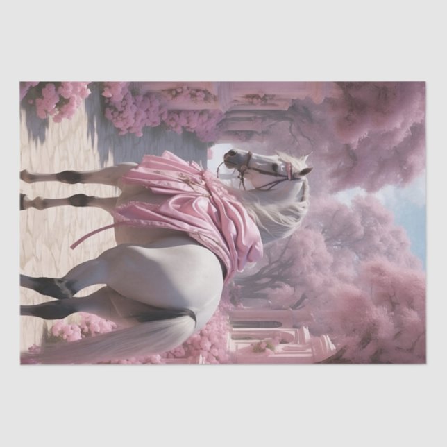 Ethereal Reitsport Elegance Seidenpapier (Vorderseite)