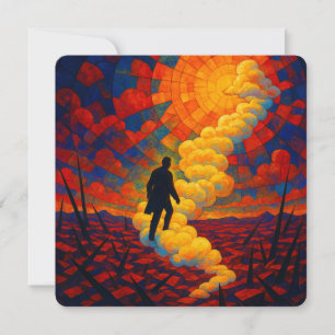 Ethereal Reverie - Surreal Dreamscape Grußwagen Feiertagskarte