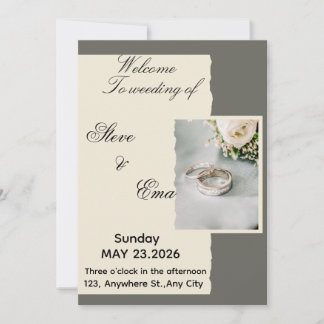 Ethereal Romantic Wedding Invitation | Soft & Time Einladung