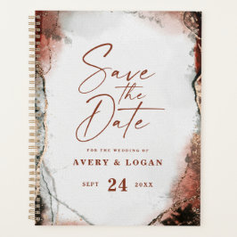 Ethereal Rustic Fall Burnt Orange Hochzeitspläne Planer