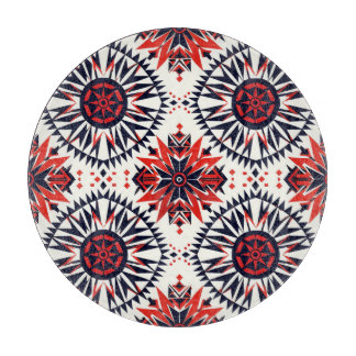 Ethereal-Saphir "Cosmic Interlock" Rundglas B Schneidebrett