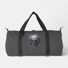 Ethereal Skull Abstract Grunge Dark Art Duffle Bag