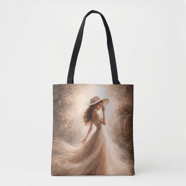 Ethereal Slavic Water Nymph Tote Bag Boho (Vorderseite)