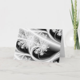 ethereal snowflakes holiday greeting card feiertagskarte