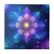 Ethereal Space Lotus Tile