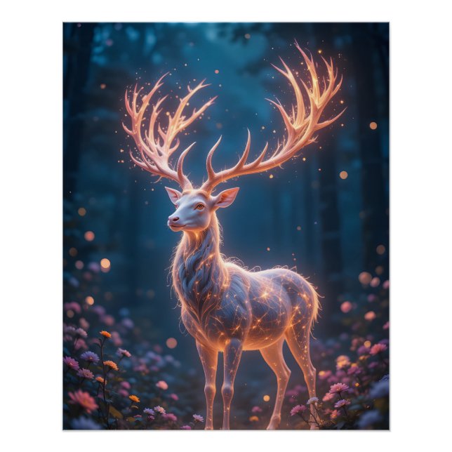 Ethereal Spirit Stag Poster (Vorderseite)