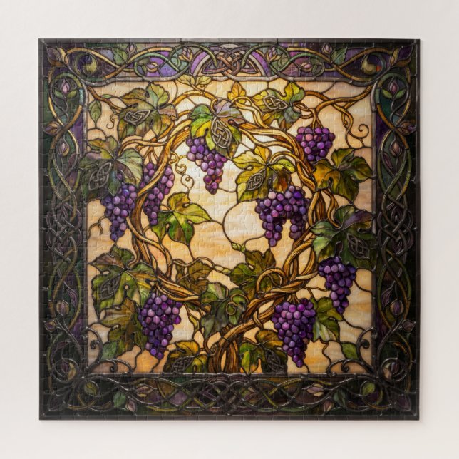 Ethereal Stained Glass Grapevine Puzzle (Vertikal)