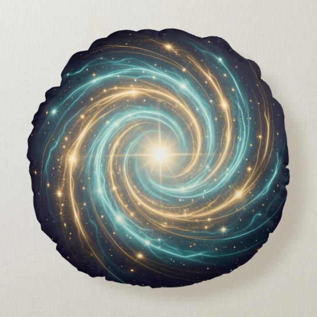 Ethereal Vision – Beyond Reality34 Rundes Kissen (Vorderseite)