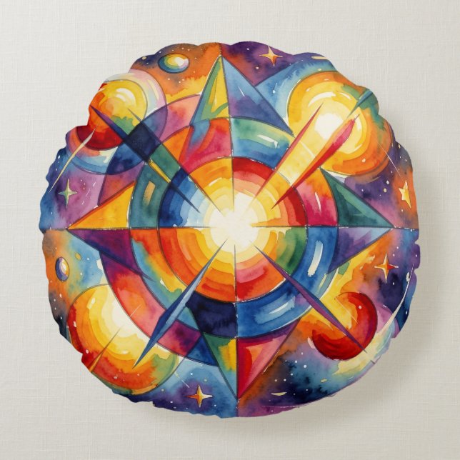 Ethereal Vision – Beyond Reality41 Rundes Kissen (Vorderseite)