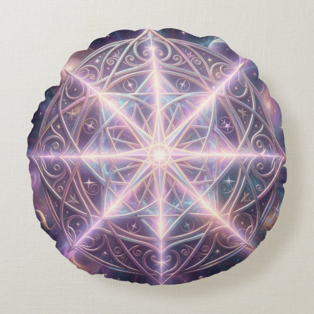 Ethereal Vision – Beyond Reality.85 Rundes Kissen (Vorderseite)