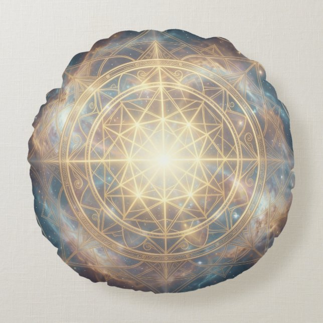 Ethereal Vision – Beyond Reality. Rundes Kissen (Vorderseite)