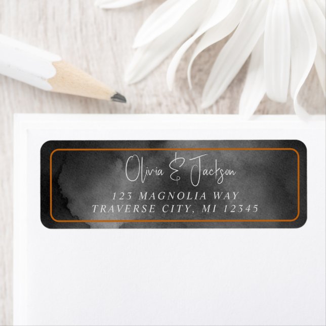 Ethereal Watercolor Moody Black Halloween Hochzeit (Insitu)