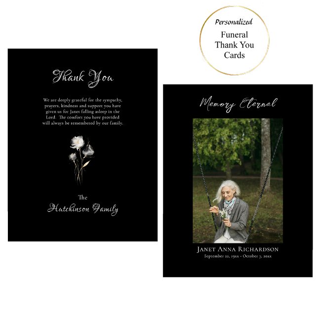 Ethereal Weiße Blume Foto Orthodoxe Gedenkstätte Dankeskarte (Von Creator hochgeladen)