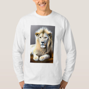 Ethereal White Majestic Lion T-Shirt
