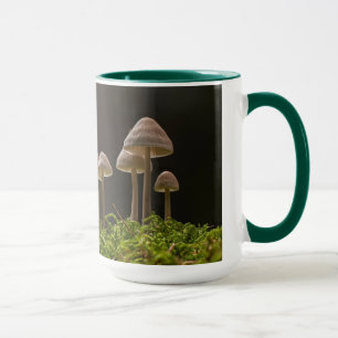 Ethereal White Mushroom Art Tasse