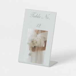Ethereale Florale Romanze Foto-Tischnummer Sockelschild