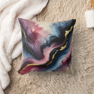 Etherealer Fluss – Elegante abstrakte Kunst Kissen