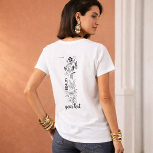 Ethereales Mädchen-Gesicht-Drachen-Design Einzig T-Shirt