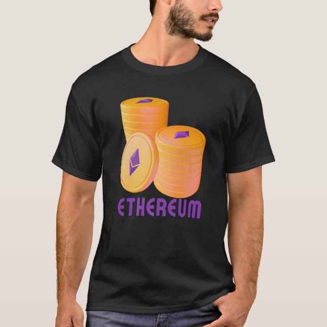 Ethereum Blockchain ETH Cryptocurrency Decentraliz T-Shirt (Vorderseite)