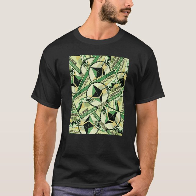 Ethereum Crypto ETH Millionaire Graphic T-Shirt (Vorderseite)