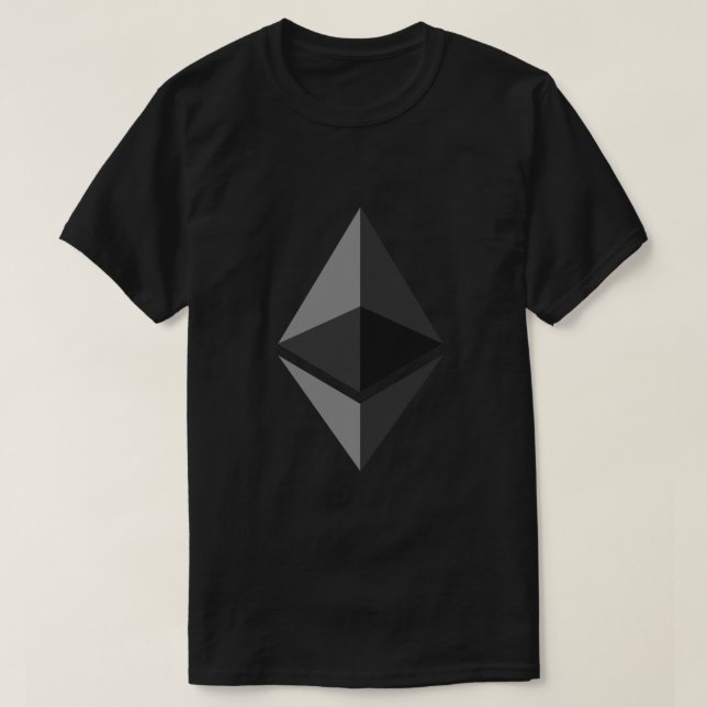 Ethereum Digital Currency Graphic T - Shirt (Design vorne)