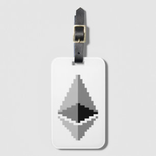 Ethereum ETH 8-Bit-Logo Gepäckanhänger