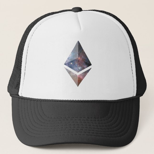 Ethereum ETH cryptocurrency Truckerkappe (Vorderseite)