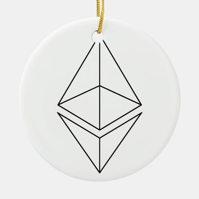 Ethereum Eth Keramik Ornament (Vorne)