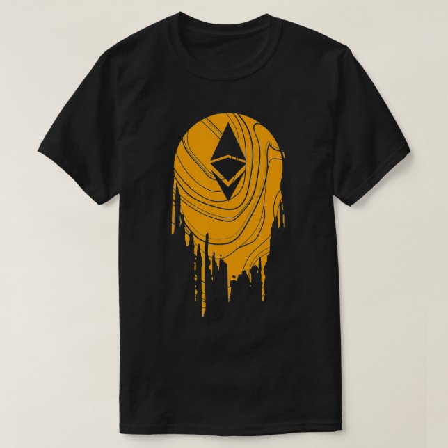 Ethereum ETH Kryptowährungs-Trading-Coin Blockchai T-Shirt (Design vorne)