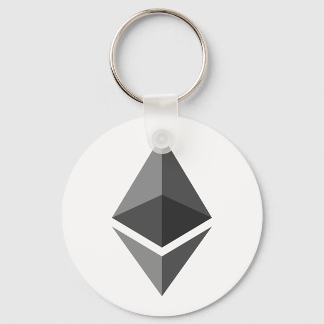 Ethereum ETH Logo | Grundlegender Schlüsselanhänge Schlüsselanhänger (Vorderseite)
