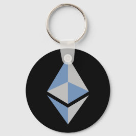Ethereum ETH-Logo | Grundlegender Schlüsselanhänge Schlüsselanhänger