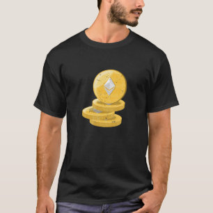 Ethereum Gold Vintage Distressed Blockchain Krypto T-Shirt