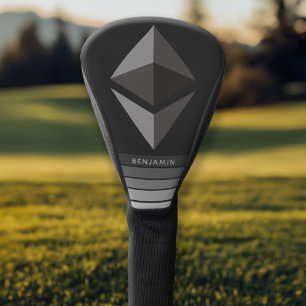 Ethereum Investment Crypto mit Namen Graue Streife Golf Headcover