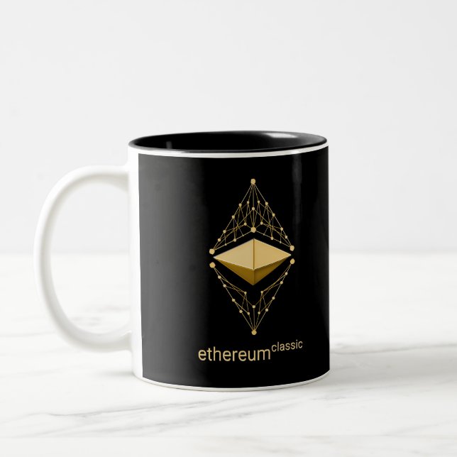 Ethereum Klassiker gemacht vom Gold Zweifarbige Tasse (Links)