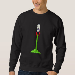 Ethereum Raketenpumpe Grüne Kerze Eth Cryptocurren Sweatshirt