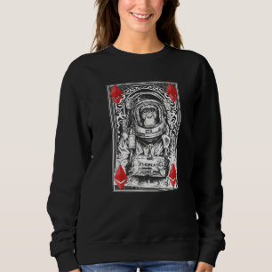 Ethereum Space Monkey Crypto Moon Kryptowährung E Sweatshirt