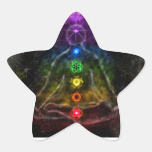ETHERIC AURA CHAKRA Stern-Aufkleber