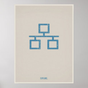 Ethernet-Minimalistisches Poster