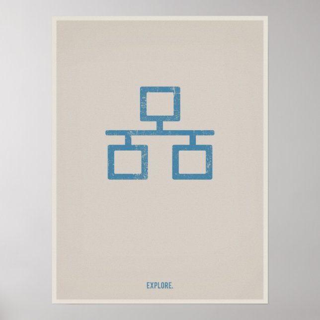Ethernet-Minimalistisches Poster (Vorne)