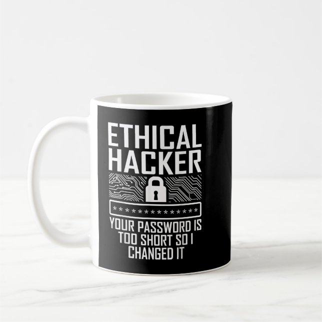 Ethical Hacker Changed Cybersecurity IT Pen Tester Kaffeetasse (Links)